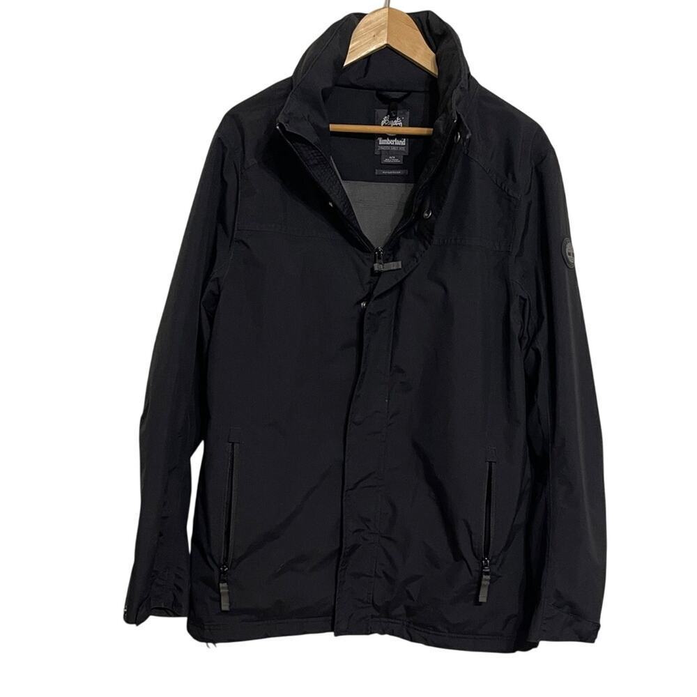 Timberland Men's Waterproof Hideaway Hood Jacket Black Size M